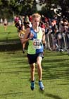 Elliott Bowker bring Vale Royal home to victory in the under-17 mens Northern Cross Country Relays, Graves Park, Sheffield.
